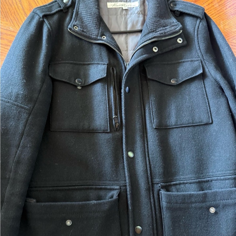 Kenneth Cole New York Black Military Jacket